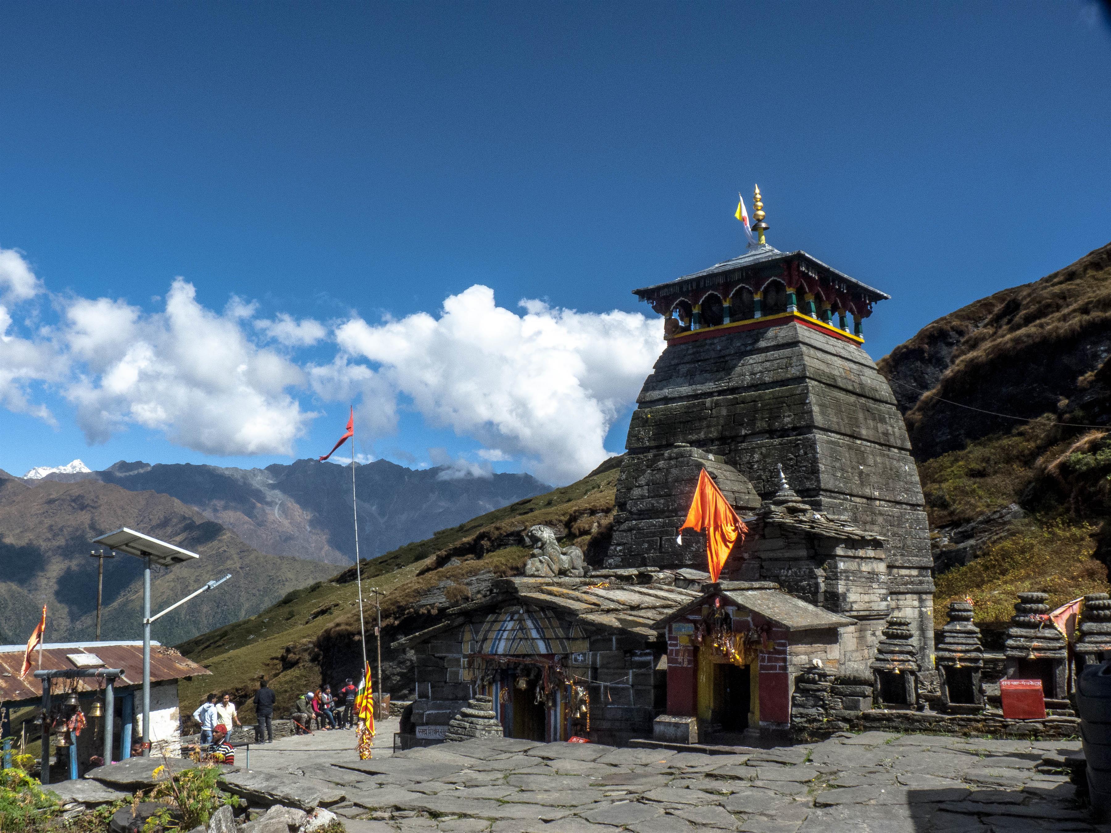 Tungnath is a Hindu temple in the Chopta valley of Uttarakhand, India. It is the highest Shiva temple in the world and is part of the Panch Kedar temples.